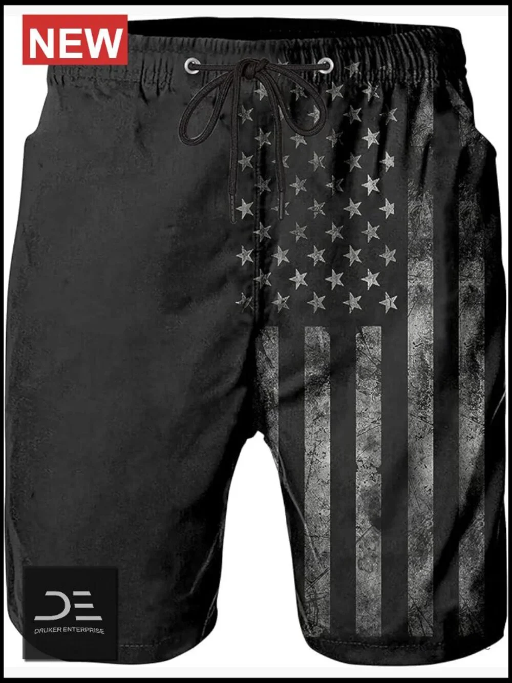 Mens Quick Dry Swim Trunks with Mesh Liner, UPF 50+ Board Shorts